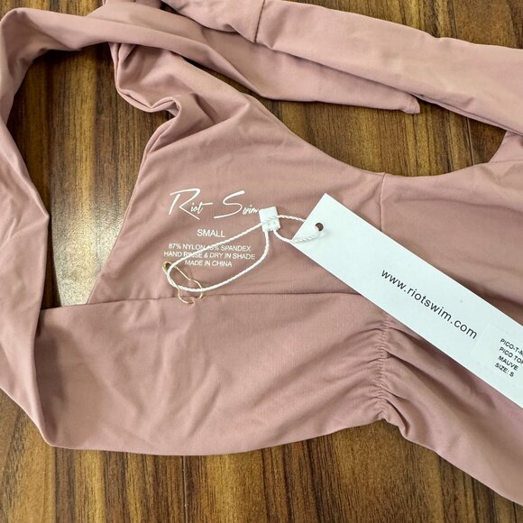 RIOT SWIM Pico High Waist Swim Bikini Set NEW Small - Picture 8 of 8